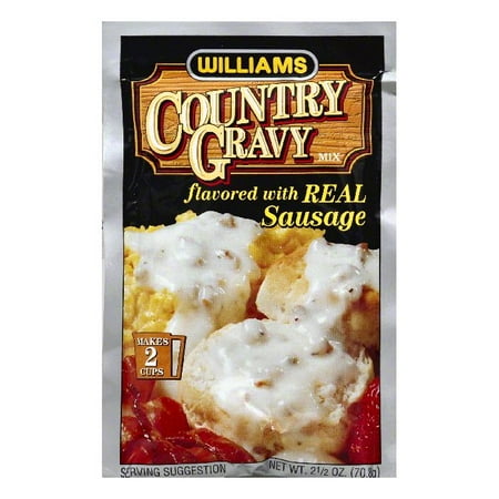Williams Flavored with Real Sausage Country Gravy Mix, 2.5 OZ (Pack of (Best Sausage Gravy Mix)