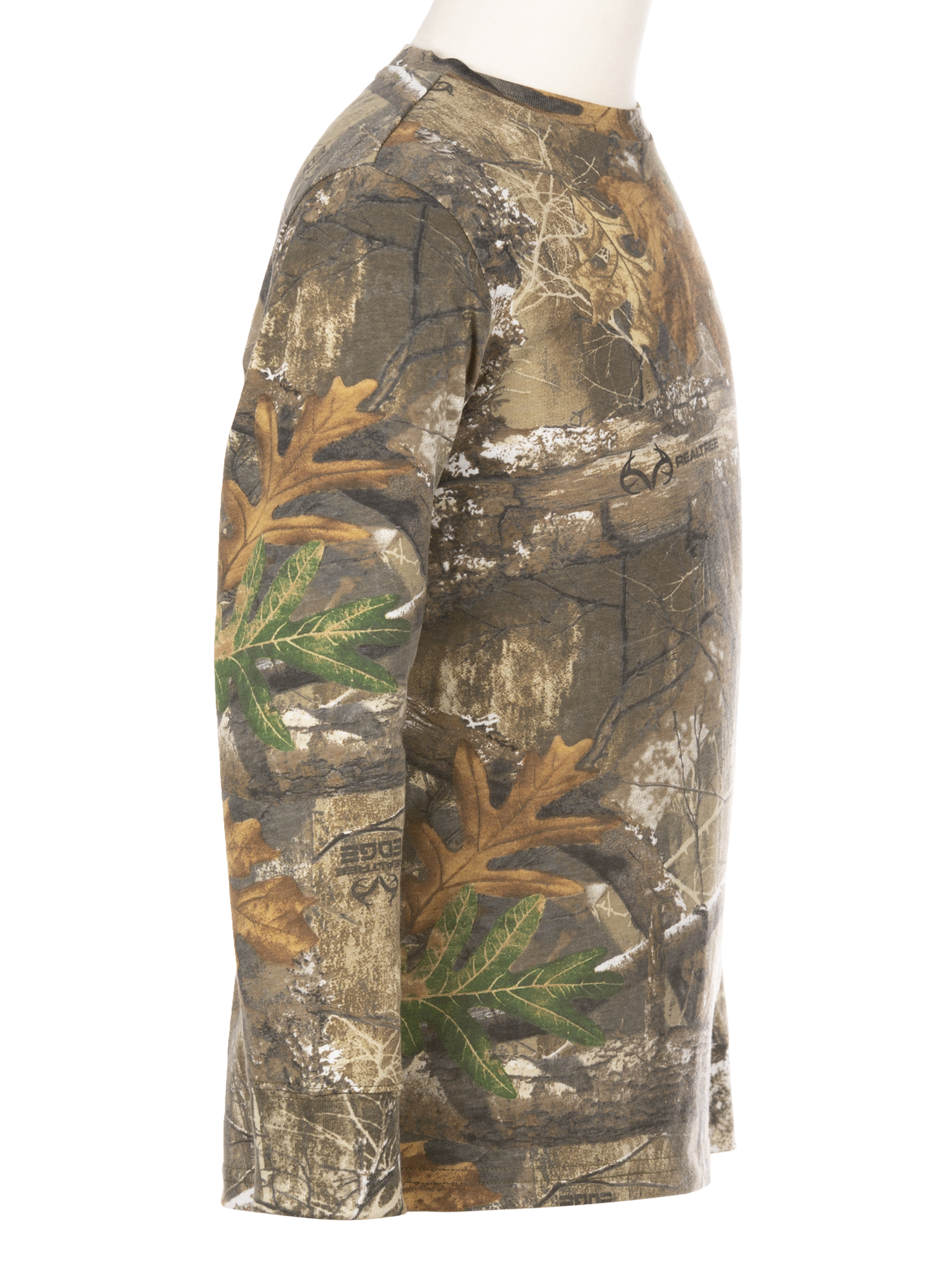 Realtree Edge Youth Long Sleeve Scent Control Hunting Camouflage Tee Shirt, XL (14-16)