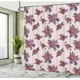 thumbnail image 4 of Ambesonne Floral Shower Curtain, Grown Peony Flowers Bloom, 69"Wx84"L, Blush Pale Eggplant, 4 of 4