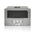 thumbnail image 3 of Replacement Top Case With Keyboard Compatible For MacBook Pro 15" W/ Touch Bar (A1707 / Late 2016 / Mid 2017) (French Keyboard) (Space Gray), 3 of 8