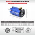 thumbnail image 1 of 13.5T 6800KV Sensored Motor sin escobillas sin sensor para 1/28 1/24 RC Car (Azul) Ehuebsd libre de BPA, 1 of 8