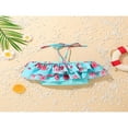 thumbnail image 3 of Toddler Kids Girls Floral Print Bathing Suits Ruffle Flounce Two Piece Swimsuits Blue 5-6 Years, 3 of 6