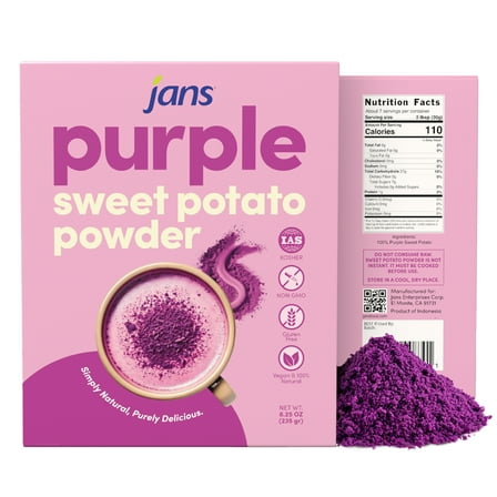 Purple Sweet Potato Powder for Baking, 8.25 oz | Natural Purple Potato Powder by Jans