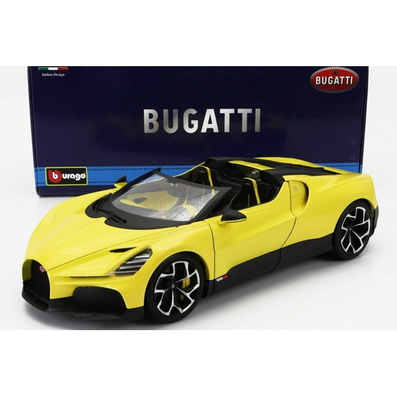 Bburago 2023 Bugatti W16 Mistral Yellow 1:18