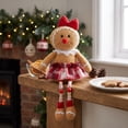 thumbnail image 7 of Dalxymotic Christmas Gingerbread Ornaments, Decorative Wooden Bead Figurines, European Toy Decorations, Christmas Decorations Indoor Outdoor Winter Decor for Home, Mantel, Shelf, 7 of 7