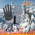 thumbnail image 1 of Gray Gloves Mittens Touchscreen Gloves Women Men USB Heated Windproof/ Winter Ergonomic Fit Gloves Suitable for Outdoor Sports Commuting Construction Running Riding Ski, 1 of 3
