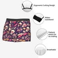 thumbnail image 3 of Susaid music Skull record Guitar Print Men's Mesh Boxer Briefs Cooling Breathable Sports Underwear Wide Waistband Boxer Briefs W/Fly-Medium, 3 of 5