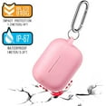 thumbnail image 6 of AirPods Pro 2nd Gen Case [Front LED Visible], Entronix Silicone Protective Shockproof Earbuds Case Cover Skin with Keychain Kit Set Compatible for Apple AirPods Pro 2nd Generation (Light Pink), 6 of 6