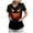 Black_1, variant on Godom T Shirt for Women Halloween Pumpkin Tees Fall Graphic Short Sleeve V Neck Tees
