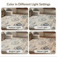thumbnail image 7 of ODIKA 4'x6' Washable Area Rug Pet Friendly, Non-Shedding Abstract Boho Distressed Inspired Vintage Faded Interlocking for Bedroom, Reading Nook, 7 of 7