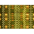 thumbnail image 1 of Ahgly Company Machine Washable Indoor Rectangle Abstract Yellow Modern Area Rugs, 4' x 6', 1 of 1