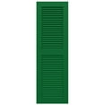 thumbnail image 6 of Ekena Millwork 15"W x 53"H True Fit PVC Two Equal Louver Shutters, Viridian Green (Per Pair - Hardware Not Included), 6 of 11