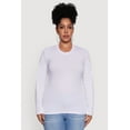 thumbnail image 2 of Womens Plus Size Basic Long Sleeve Crew Neck T-Shirt, 2 of 5