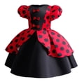 thumbnail image 2 of CHEEREAM Elegant Girls Polka Dots Dress for Church Holiday Pageant Birthday Tea Party Wear Vintage Princess Ball Gown 2-10Years, 2 of 7