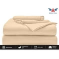 thumbnail image 2 of 24-INCH EXTRA DEEP POCKETS Split Head King Sheets Sets for Adjustable Bed - 1000-Thread Count 100% Egyptian Cotton - 4-PC Set - FlexTop King 30" Split, Peach Solid, 2 of 7