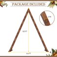 thumbnail image 3 of 8.3FT Wooden Wedding Arch, Arch Backdrop Stand for Ceremony, Triangle Backdrop Stand for Garden Wedding Parties, Natural Wood Rustic Arch D, 3 of 7