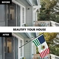 thumbnail image 3 of G128 Combo Pack: 6 Ft Tangle Free Spinning Flagpole (Black) & Mexico USA Friendship Flag 3x5 Ft Printed 150D Polyester, Brass Grommets (Flag Included) Aluminum Flag Pole, 3 of 9