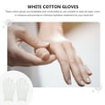 Gloves Cotton Hands Moisturizing Dry Mittens Overnight Night Spa White