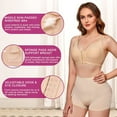 thumbnail image 4 of Eleady Women Post-Surgical Sports Support Bra Full Coverage Front Closure with Adjustable Straps Wirefree Racerback(Beige Large), 4 of 7