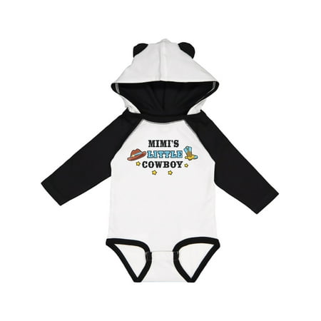 

Inktastic Mimis Little Cowboy with Cowboy Hat and Boots Gift Baby Boy Long Sleeve Bodysuit