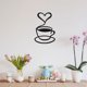 thumbnail image 5 of Decoración de pared de madera con forma de taza de café, arte de pared de café negro, silueta de taza de café, decoración colgante, corte láser, letrero rústico de café con forma de corazón, 5 of 9