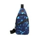 thumbnail image 1 of Bolsa de pecho para hombre - Bolsa mensajera de nylon para viajes y deportes al aire libre, bolso de hombro ligero con salida para auriculares y almacenamiento multicapa, 1 of 2