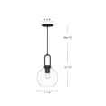 thumbnail image 4 of PD601608AGCP-Alora Lighting-Soji - 1 Light Pendant-12.5 Inches Tall and 7.88 Inches Wide-Aged Gold Finish-Copper Glass Color   -Traditional, 4 of 7