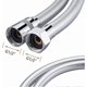 thumbnail image 3 of G852 PVC Smooth Shower Hose 1.5m/1.2m, Replacement Shower Hose, with Brass Connections, Flexible and Anti-Twist, Silver, 3 of 4