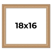 18x16 Frame Charleston Honey Brown Solid Wood Picture Frame Width 1.75 Inches | Interior Depth 0.5