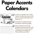 thumbnail image 2 of Paper Accents DIY 8.5x11 Inch 12 Month Blank Staple-Bound Calendar, 2 of 3
