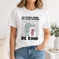 thumbnail image 6 of Be Kind Elephant Pig Graphic T-Shirt, Unisex Cotton Crew Neck Tee, 6 of 9