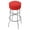Red, variant on Trademark Gameroom Red Bar Stool with Padded Seat