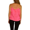thumbnail image 3 of GUESS Womens Amari Liquid Cami Tank Top, Pink, Large, 3 of 4