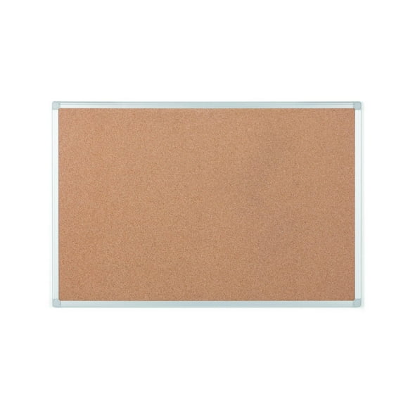 MasterVision Ayda Cork Bulletin Board, 18" x 24", Aluminum Frame