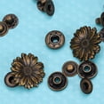 thumbnail image 5 of Frcolor Snap Buttons Brass Vintage Press Studsclothing Bronze Fastener Flower Fasteners Metal Sewing Diy Button, 5 of 7