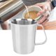thumbnail image 1 of Vaso Medidor De Acero Inoxidable 304, Jarra Espumadora De Leche De Acero Inoxidable 304, Asa Ergonómica, 600 Ml, Ideal Para El Hogar, Restaurantes, Hoteles Y Oficinas., 1 of 7