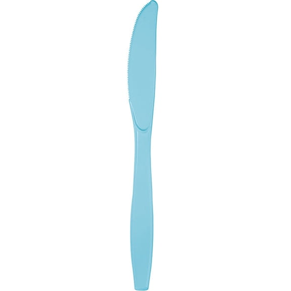 288/Case Bulk Pastel Blue Plastic Knives