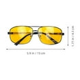 thumbnail image 2 of WEUVEB Nighttime Driving Glasses for Drivers 1Pcs Lens Yellow, 2 of 8