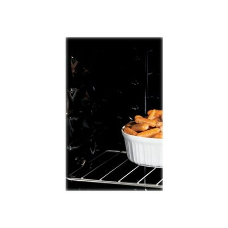 GE - 4.4 Cu. Ft. Self-Cleaning Drop-In Electric Range - Black
