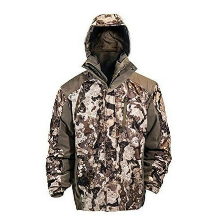 Hot Shot Men's 3in1 Insulated Veil-Cervidae Camo Hunting Parka Waterproof Removable Hood Year Round Versatility XX-Large