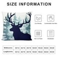 thumbnail image 5 of GOSMITH BonusLife Throw Pillow Case Cushion Cover Decorative Pillowcase Square Deer Pattern, 5 of 5