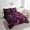 Black, variant on Black and Red Bedding Twin Size 7pcs Modern Abstract Comforter Set, 3D Glowing Plaid Bedding Comforter Sets Gradient Grid Bed in a Bag, Neon Square Bedding Accessories