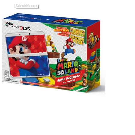 Nintendo 3DS Portable Gaming Console Super Mario 3D Land Edition (Best Price For Nintendo 3ds Bundle)