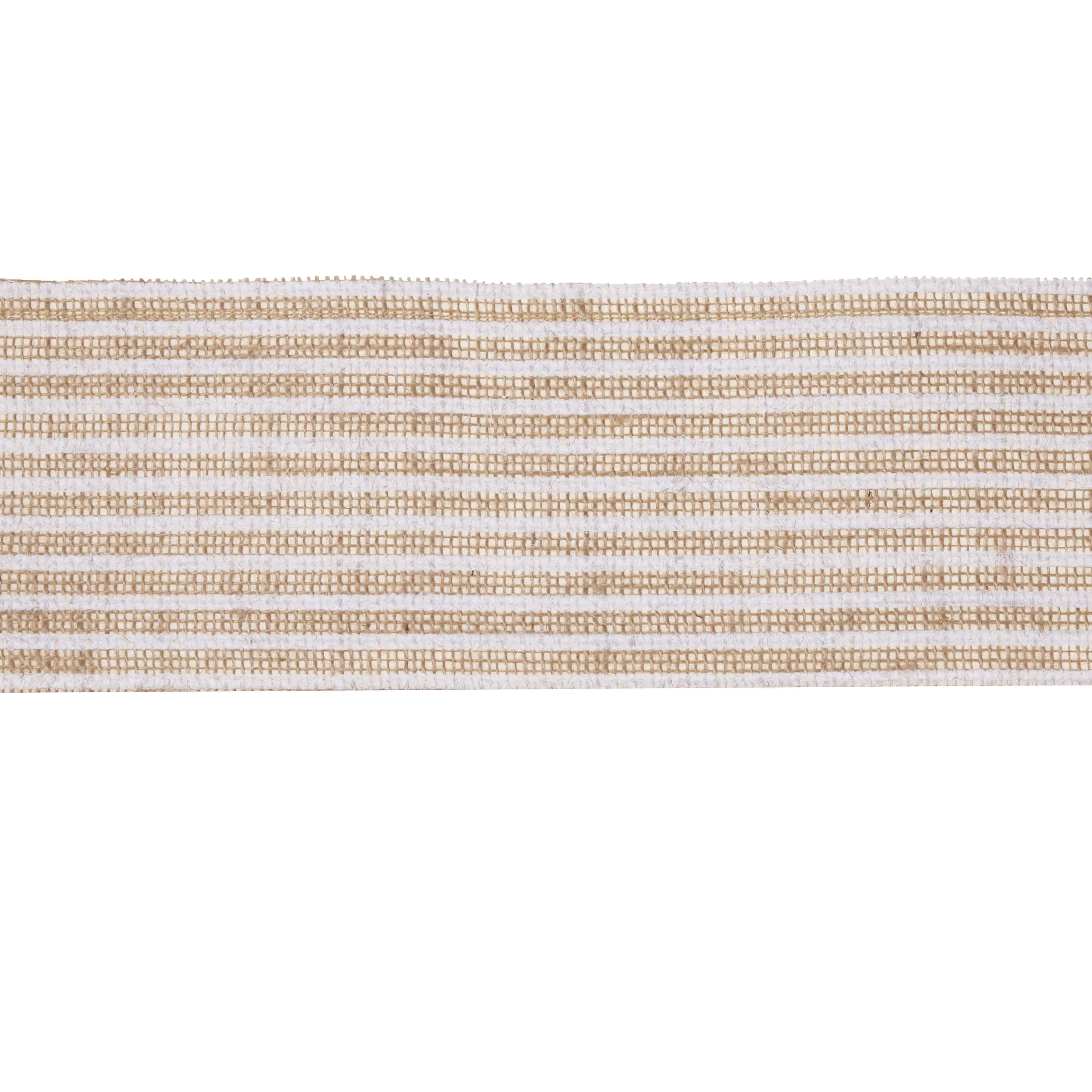 Love, Laugh, Craft Natural Burlap Ribbon, 5"W x 3-Yds, Multi-Color