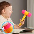 thumbnail image 6 of Squeaky Pounding Hammer Toy, 10 Soft Plastic Mallet for Toddlers, Motor Skills Development, Color Recognition Game, Carnival Party Favors, Educational Gift for 3+ Year Old Boys Girls, 6 of 7