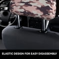 thumbnail image 6 of 2 PCS Car Headrest Cover, Camouflage Pink Soft Car Seat Head Rest Cover Protector Interior Car Accessories Seat Covers for Cars Truck Auto Only Covers, 6 of 8