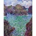 thumbnail image 2 of Monet, Claude 12x14 Black Ornate Wood Framed with Double Matting Museum Art Print Titled - Port-Goulphar-Belle-ile 1887, 2 of 4