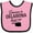 Pink and Black, variant on Inktastic Someone in Oklahoma Loves Me Boys or Girls Baby Bib