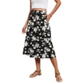 thumbnail image 2 of Fantaslook Midi Skirts for Womens Elastic High Waist Skirt Flowy Trendy Dresses Skirts with Pockets, 2 of 9
