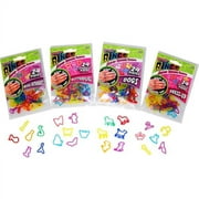 Googly Bands Rings: Musical Instruments, Dress Up, Butterflies, Dogs (96 Pieces)